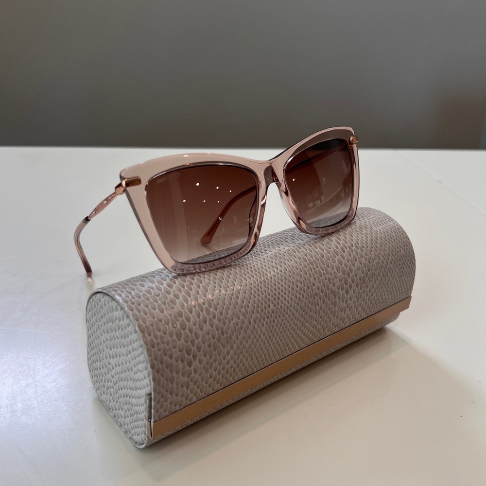 Jimmy Choo Pink Sunglasses with Case
